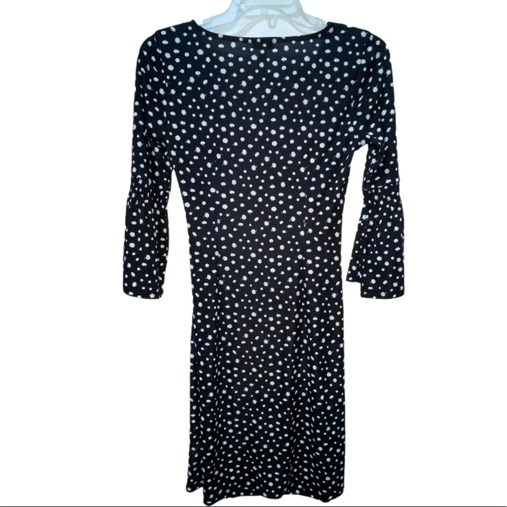 NWT- Talbots Dandelions dress. Size medium. Black and white - Picture 3 of 6